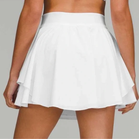 Lululemon NEW Court Rival High-Rise Skirt Sz 12 *Long* White - Picture 2 of 7